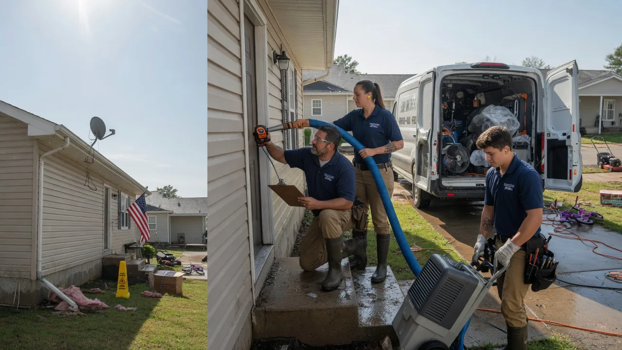 Ceiling Water Damage Restoration in Wister, OK near me
